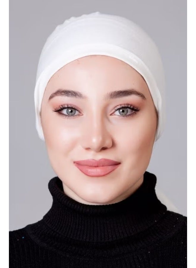 Nanak Cream Combed Non-Slip Bonnet - Image 1